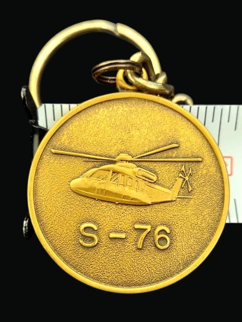 Vintage Sikorsky S-76 Helicopter Keychain Aviation Collectible  1210